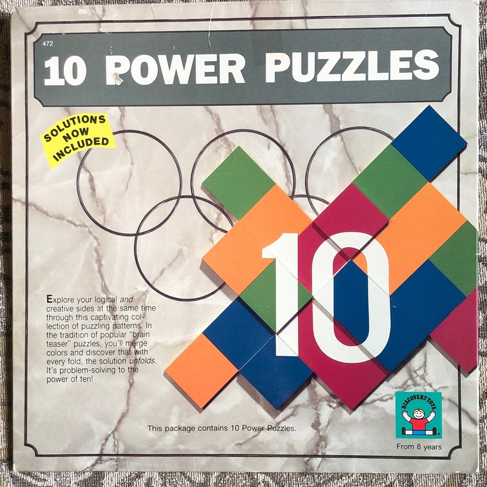 Discovery Toys 10 Power Puzzles: Folding Brain Teaser Puzzles. Ages 8+